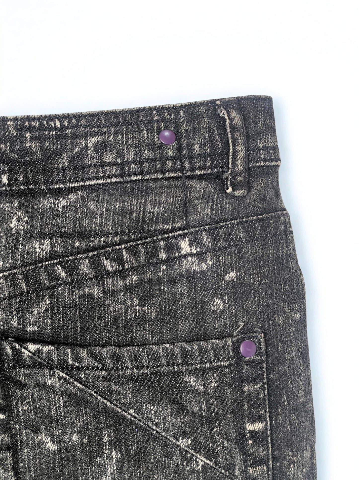 Y2K Acid Wash Mini Skirt