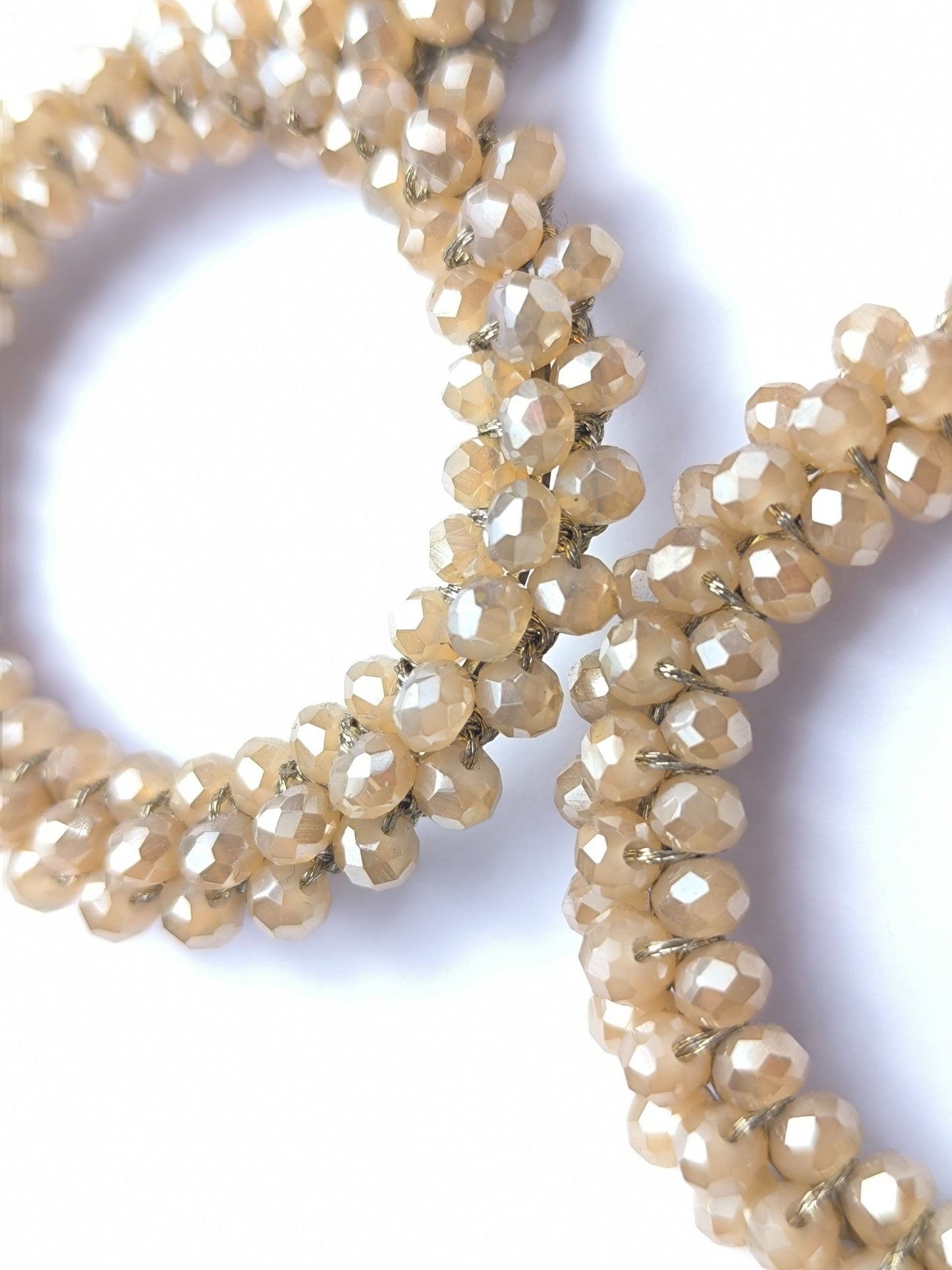 Deadstock Earrings – Beaded Hoop Glam