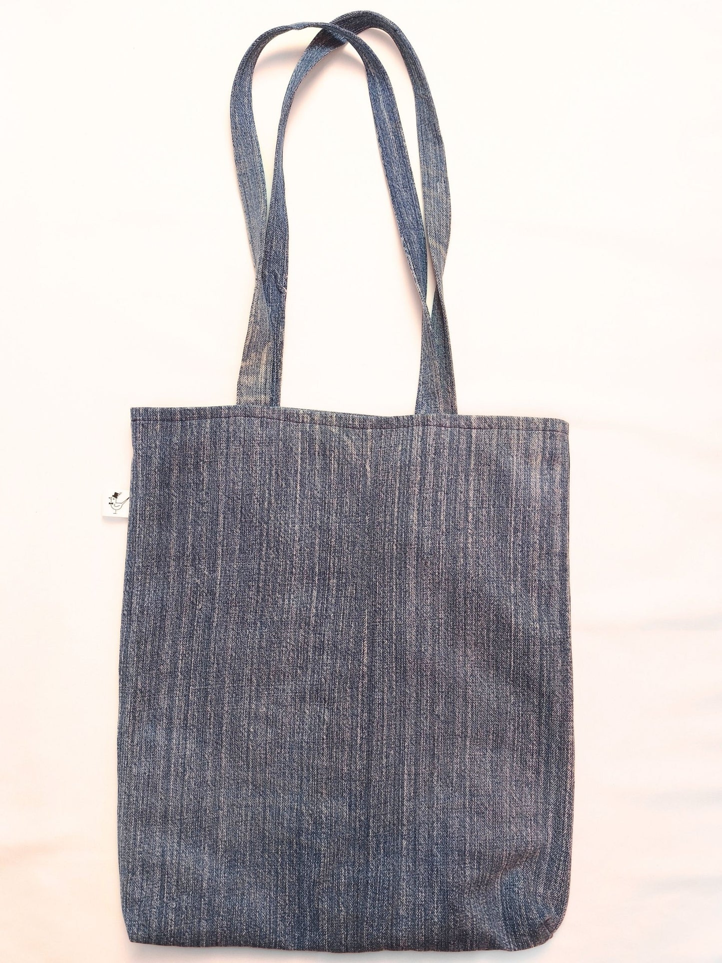Upcycled Denim Tote Bag "Melia & the Cuckoo"
