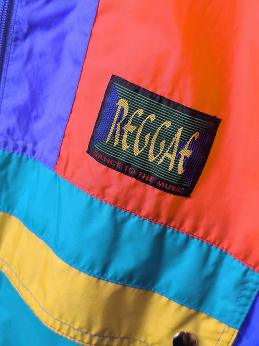 90s Reggae Windbreaker Jacket – SHAMP Creative Fashion – Colorblock Ravewear
