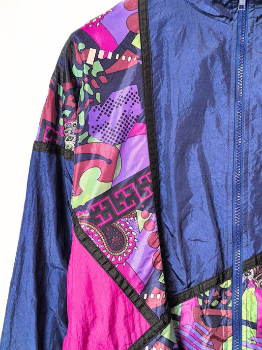 Electric Blue Baroque Windbreaker – by Active Exchange