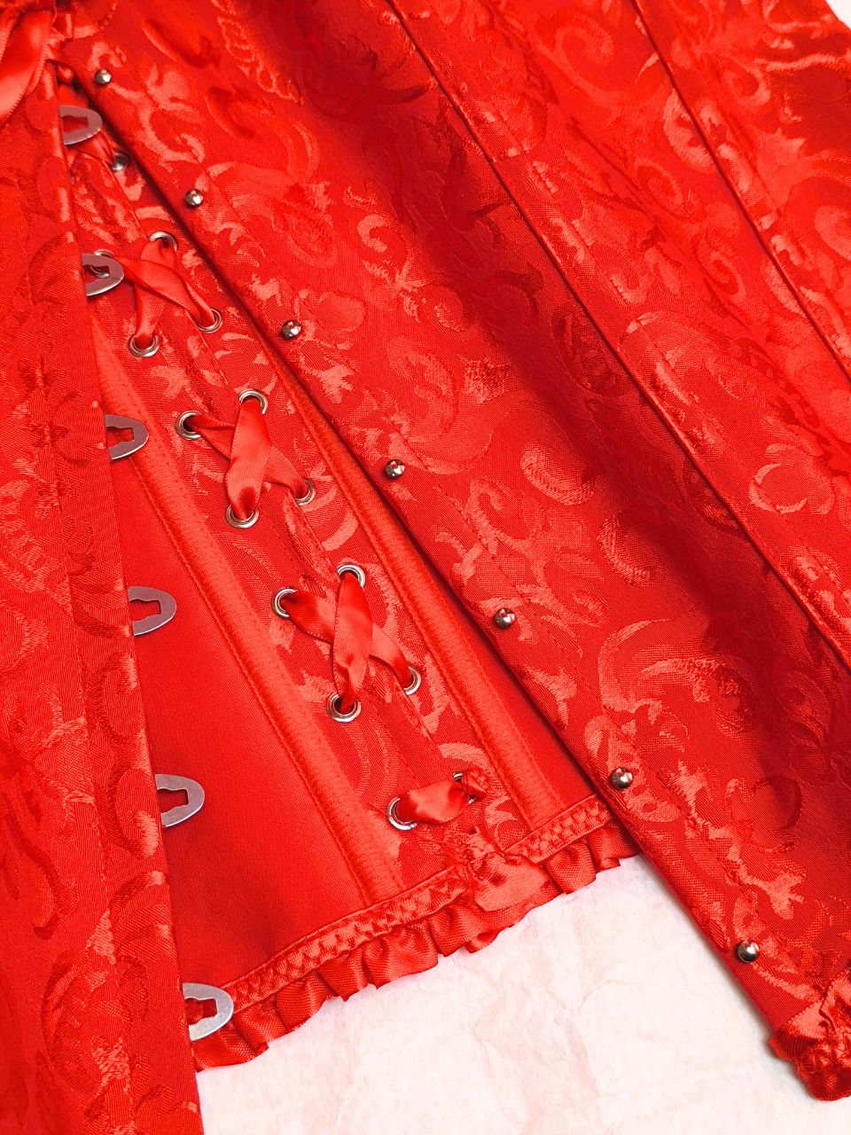 Red Brocade Corset