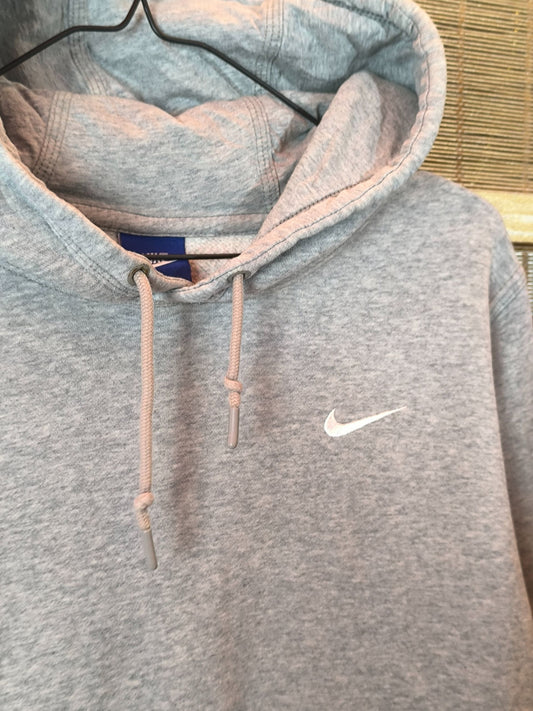 Nike Grey Hoodie featuring Embroidered Swoosh