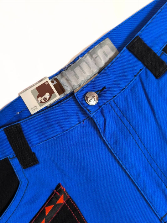 Deadstock Stuka Blue Wide Leg Baggy Pants – 90s–Early 2000s Original Skate Streetwear