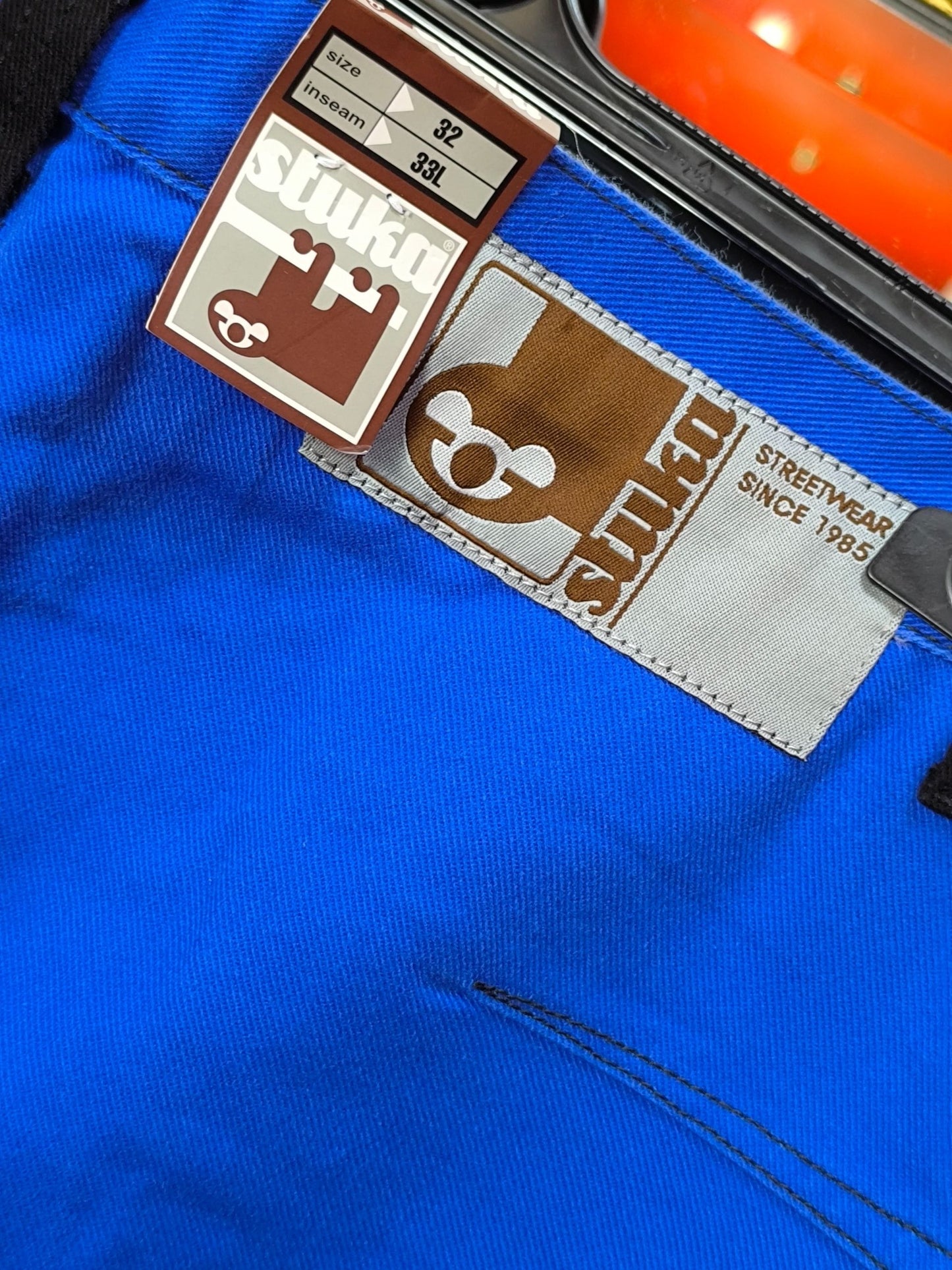 Deadstock Stuka Blue Wide Leg Baggy Pants – 90s–Early 2000s Original Skate Streetwear