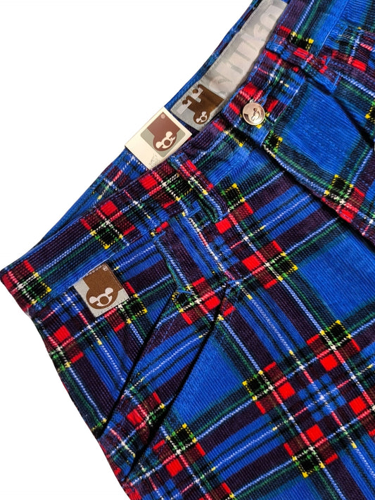 Deadstock STUKA Y2K Wide Leg / Baggy Tartan Corduroy Cargo Pants
90s – Early 2000s Original Streetwear