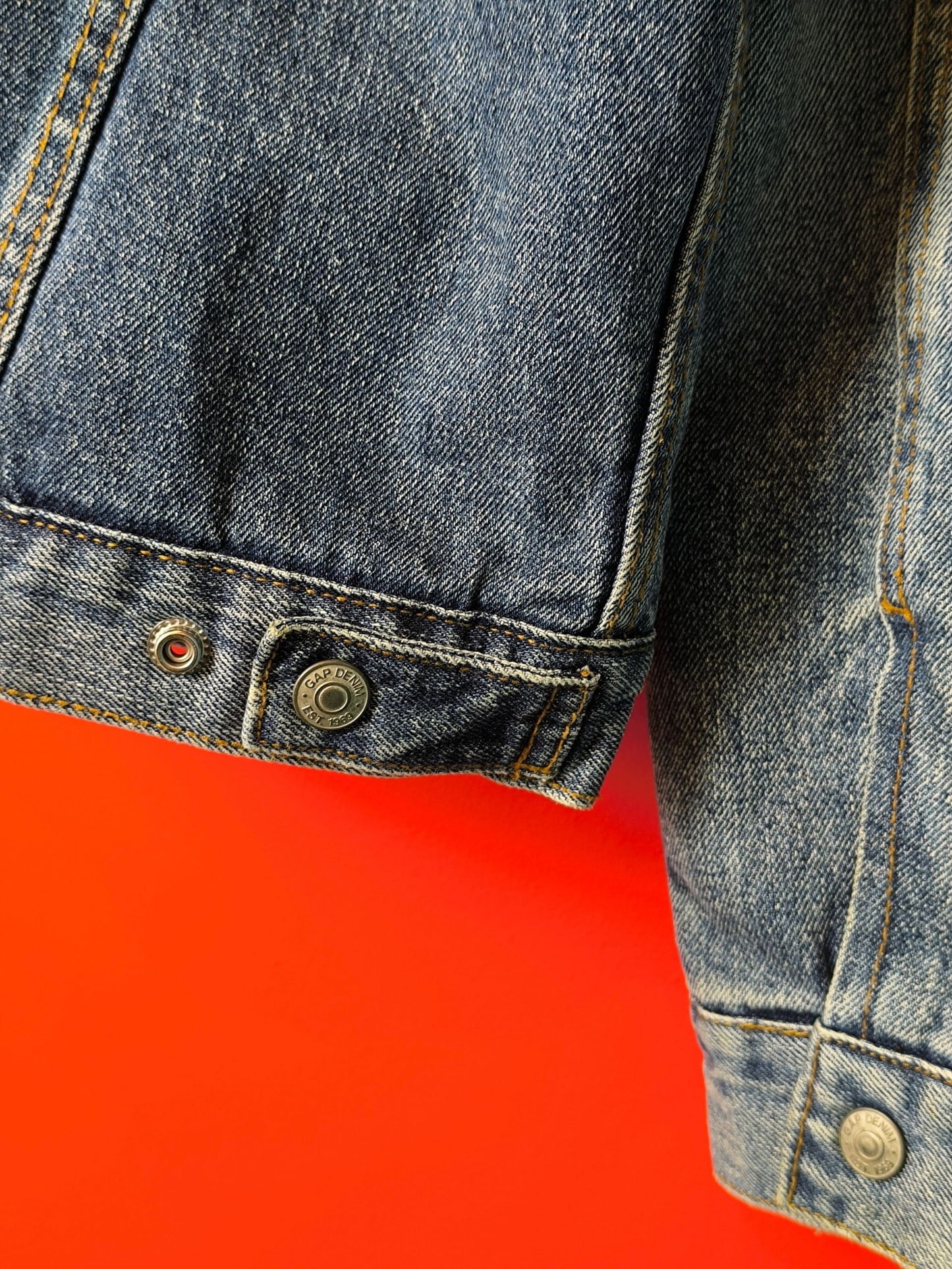 Classic Mid-Wash Sherpa Denim Jacket – GAP Denim