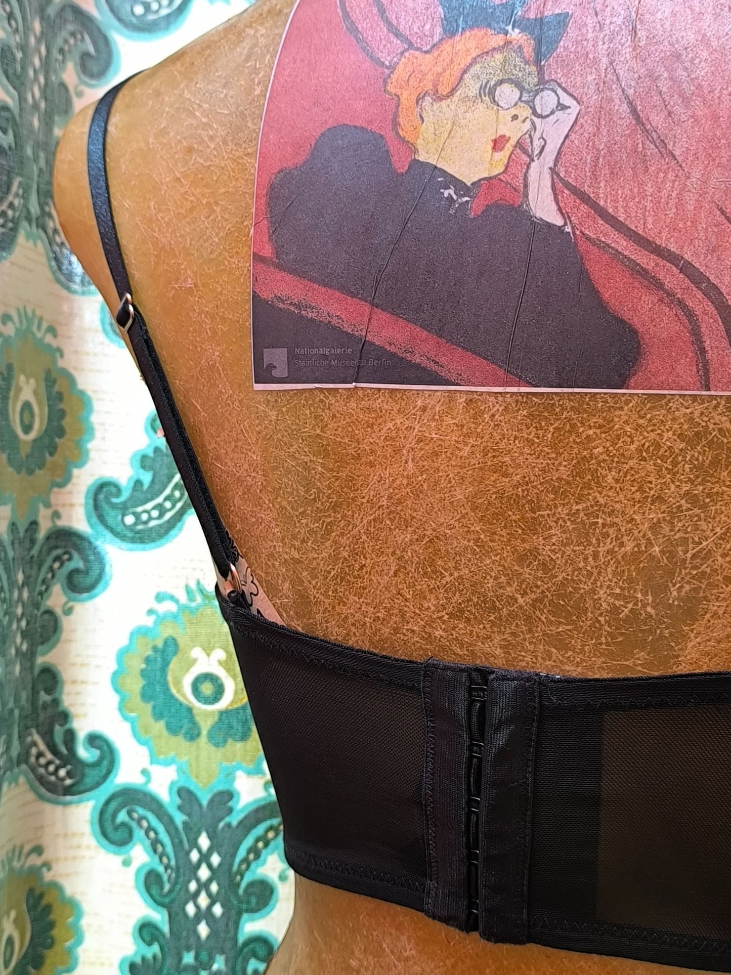 Vamp by Bras N Things Black Lace-Up Corset Top