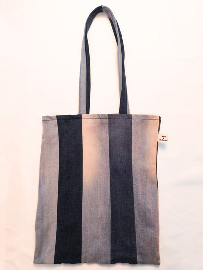 Upcycled Denim Tote Bag "Melia and the Cuckoo"