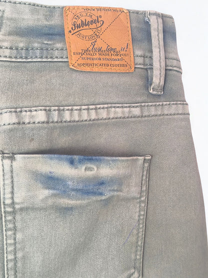 Y2K Denim Mini Skirt by Sublevel