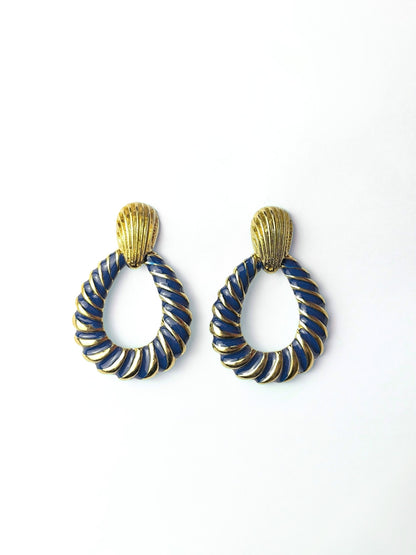 Deadstock Shell Earrings – '80s-Inspired Glam