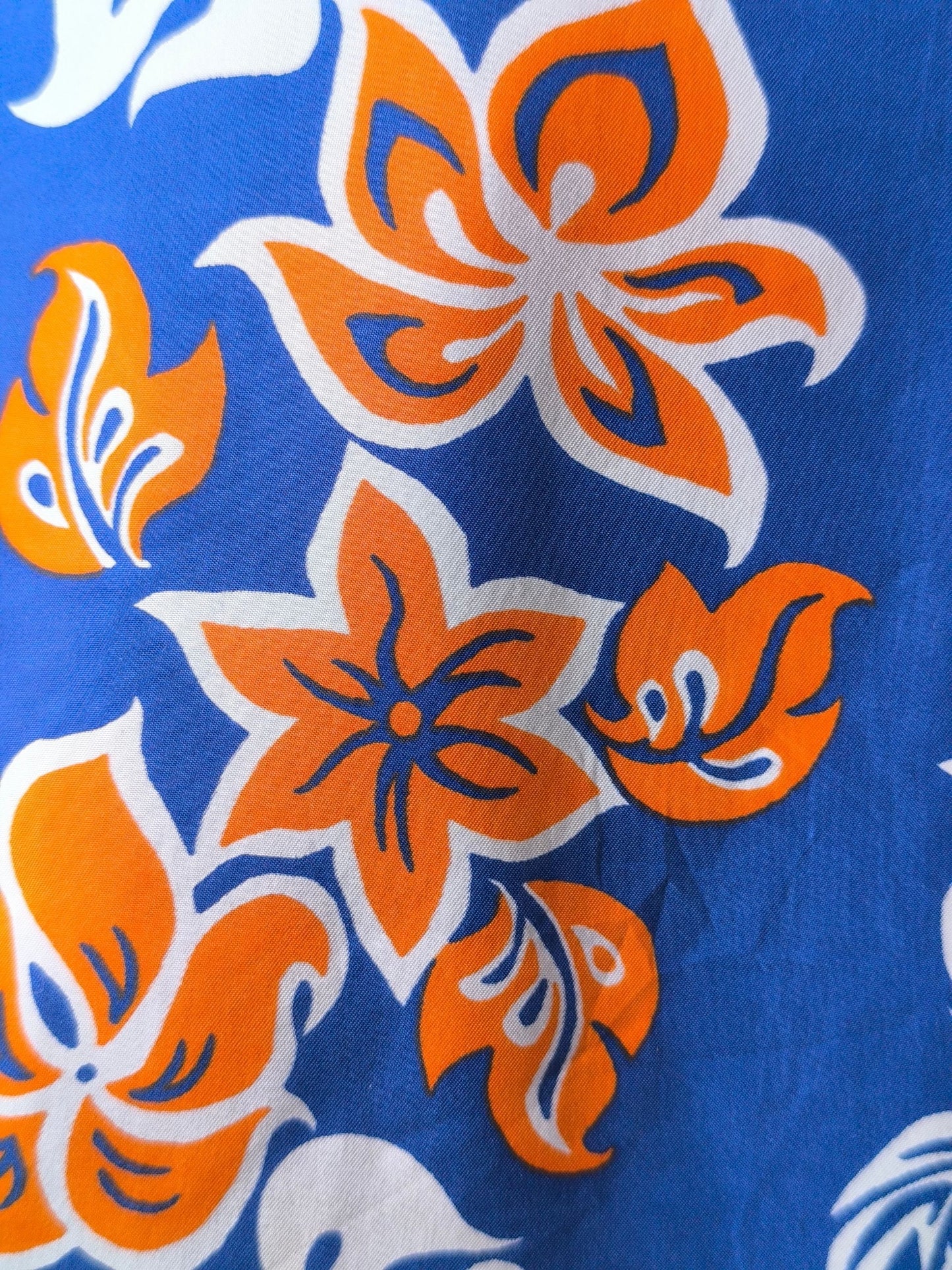 Late '80s–Early '90s Point Panic Hawaiian Shirt – Surf Revival Print & Coconut Buttons