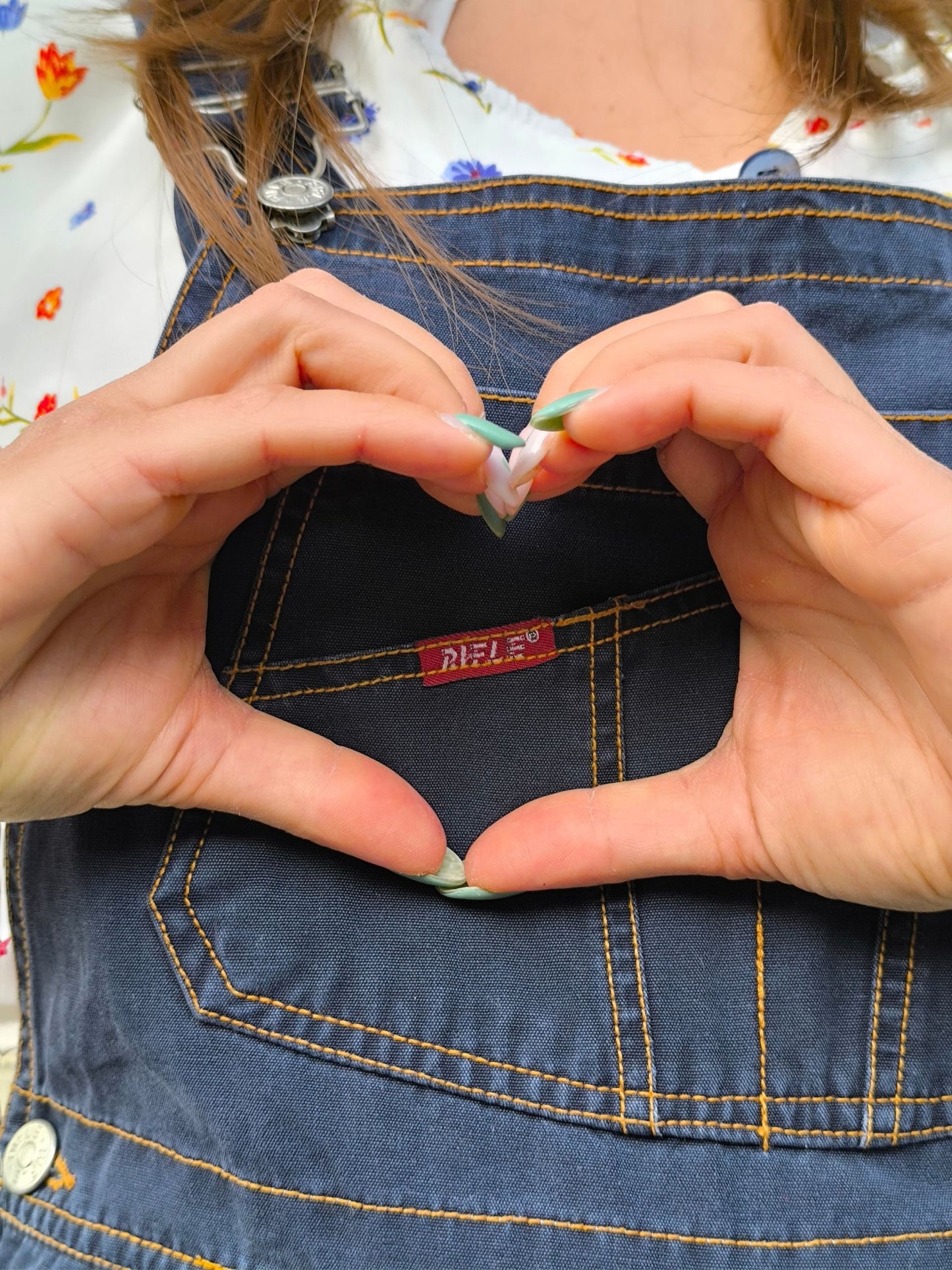 Unisex Vintage Denim Overall Shorts – "RIFLE" | Dark Blue Classic