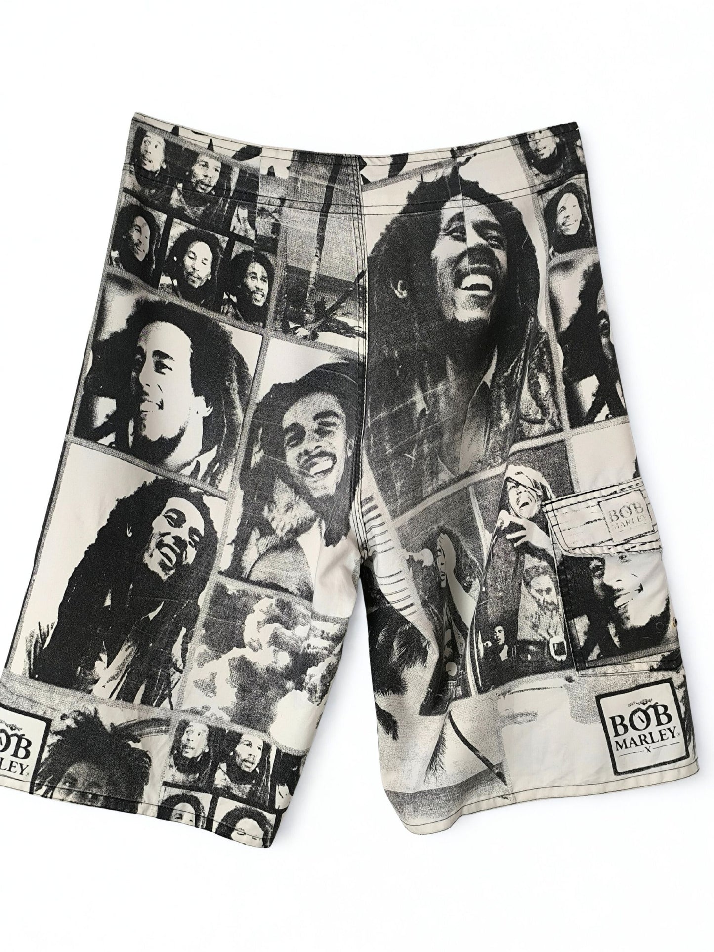 Handmade Bob Marley Graphic Board Shorts