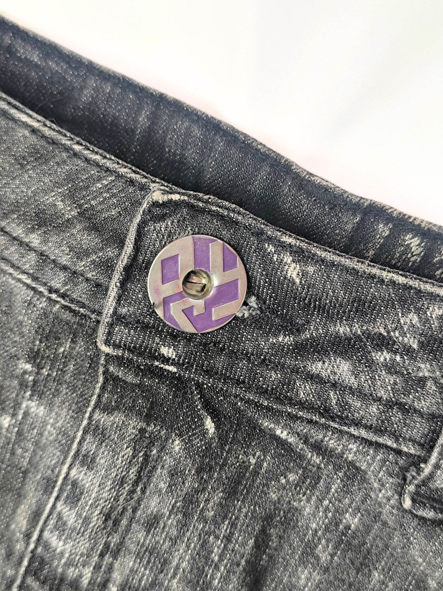 Y2K Acid Wash Mini Skirt