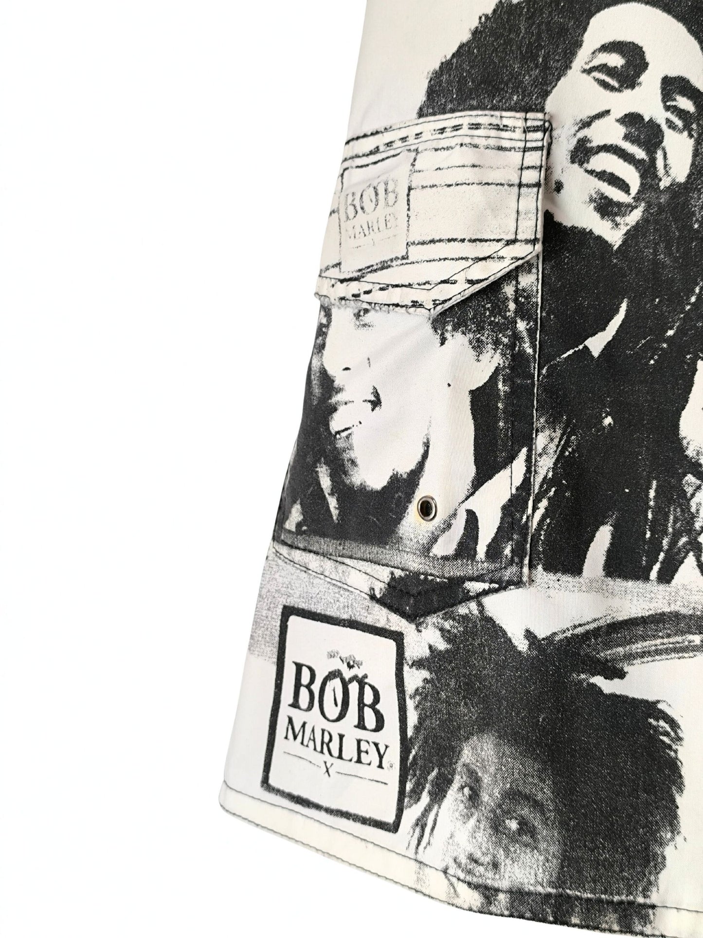 Handmade Bob Marley Graphic Board Shorts