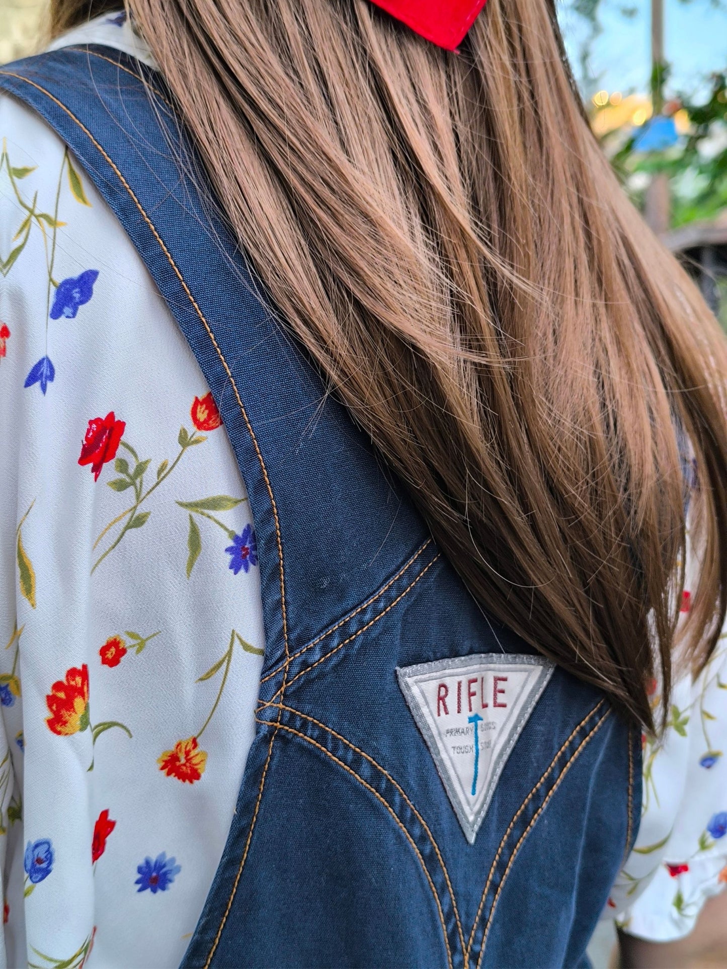 Unisex Vintage Denim Overall Shorts – "RIFLE" | Dark Blue Classic