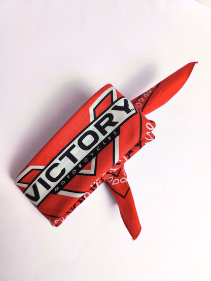 Vintage Victory Motorcycles Red Bandana – Late 1990s to Early 2000s