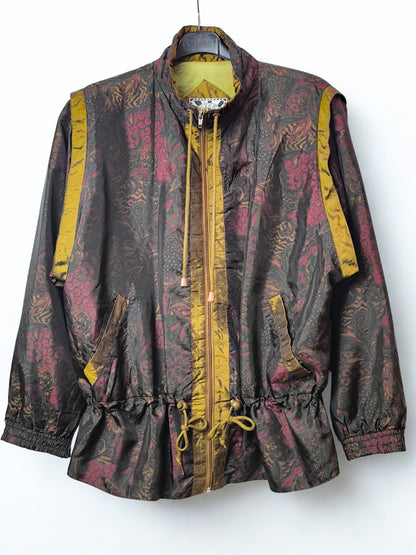 Vintage Sunterra Lady Windbreaker Jacket – '80s Paisley Glam