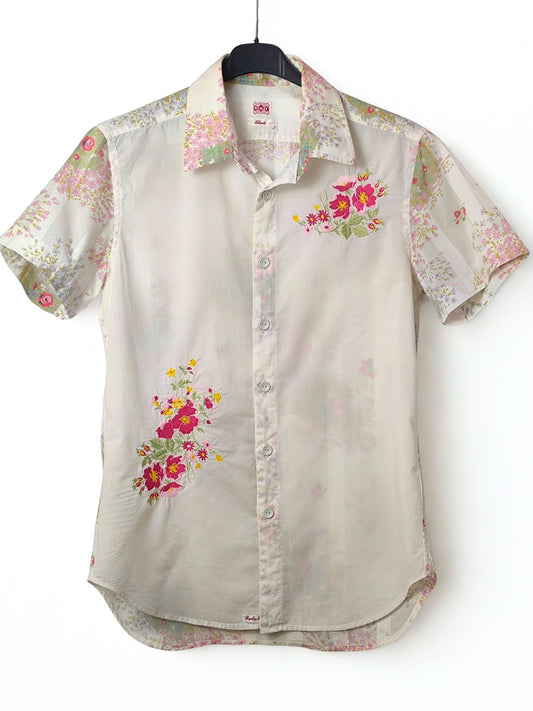 Replay Floral Embroidered Shirt