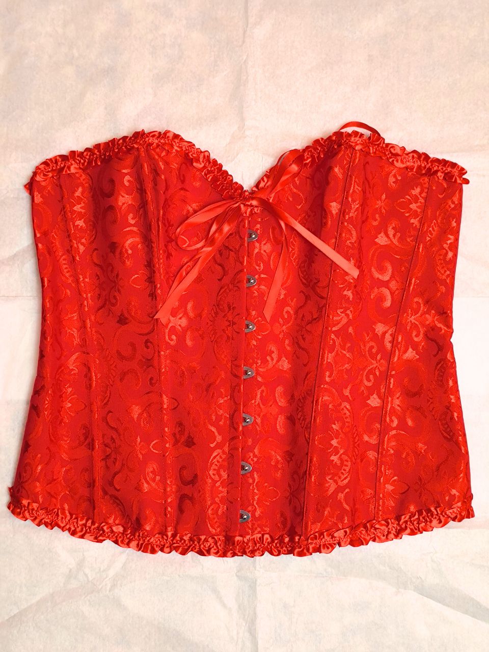Red Brocade Corset