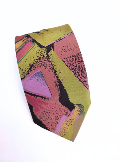 Vintage Abstract Silk Tie – FREDERIC A High Fashion for Men