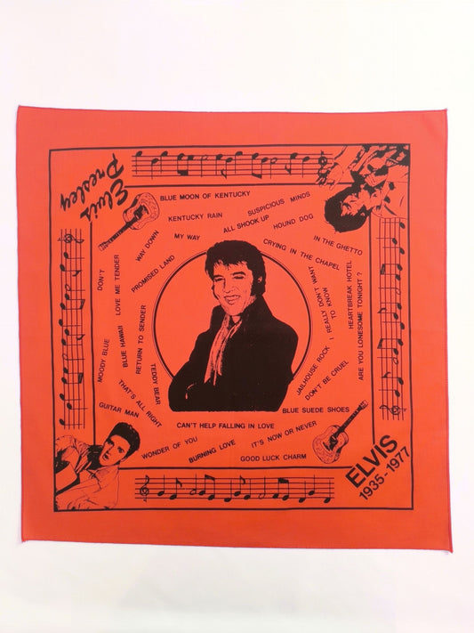 Vintage Elvis Presley Tribute Bandana – 1935–1977