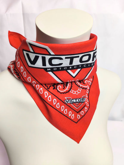 Vintage Victory Motorcycles Red Bandana – Late 1990s to Early 2000s