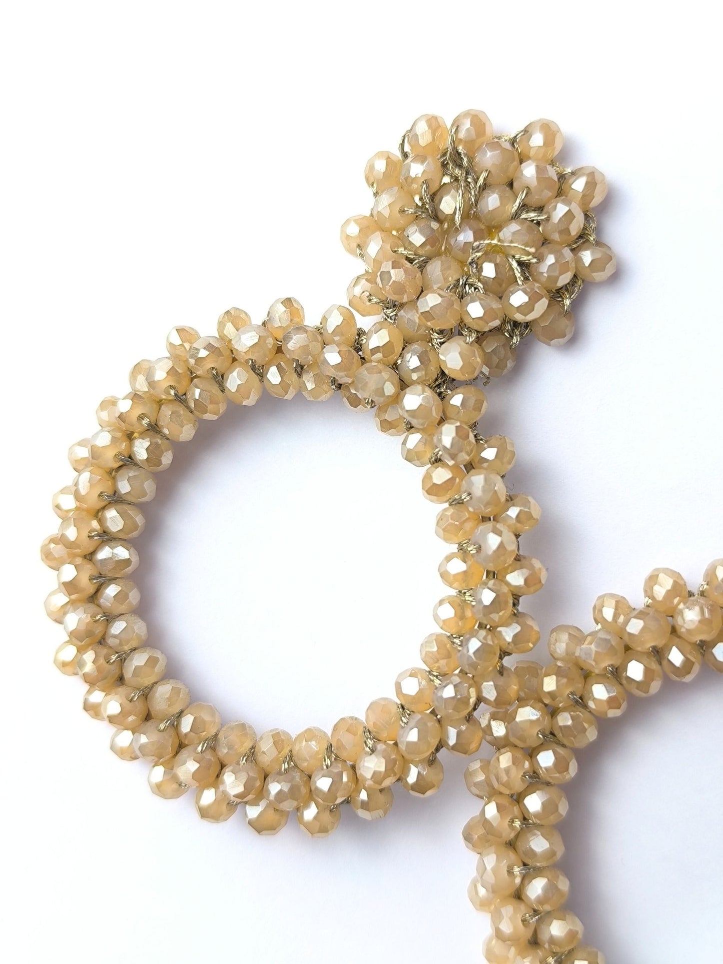 Deadstock Earrings – Beaded Hoop Glam