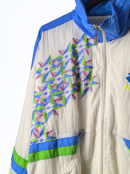Lotto Windbreaker Jacket – Rare 90s Geometric Edition