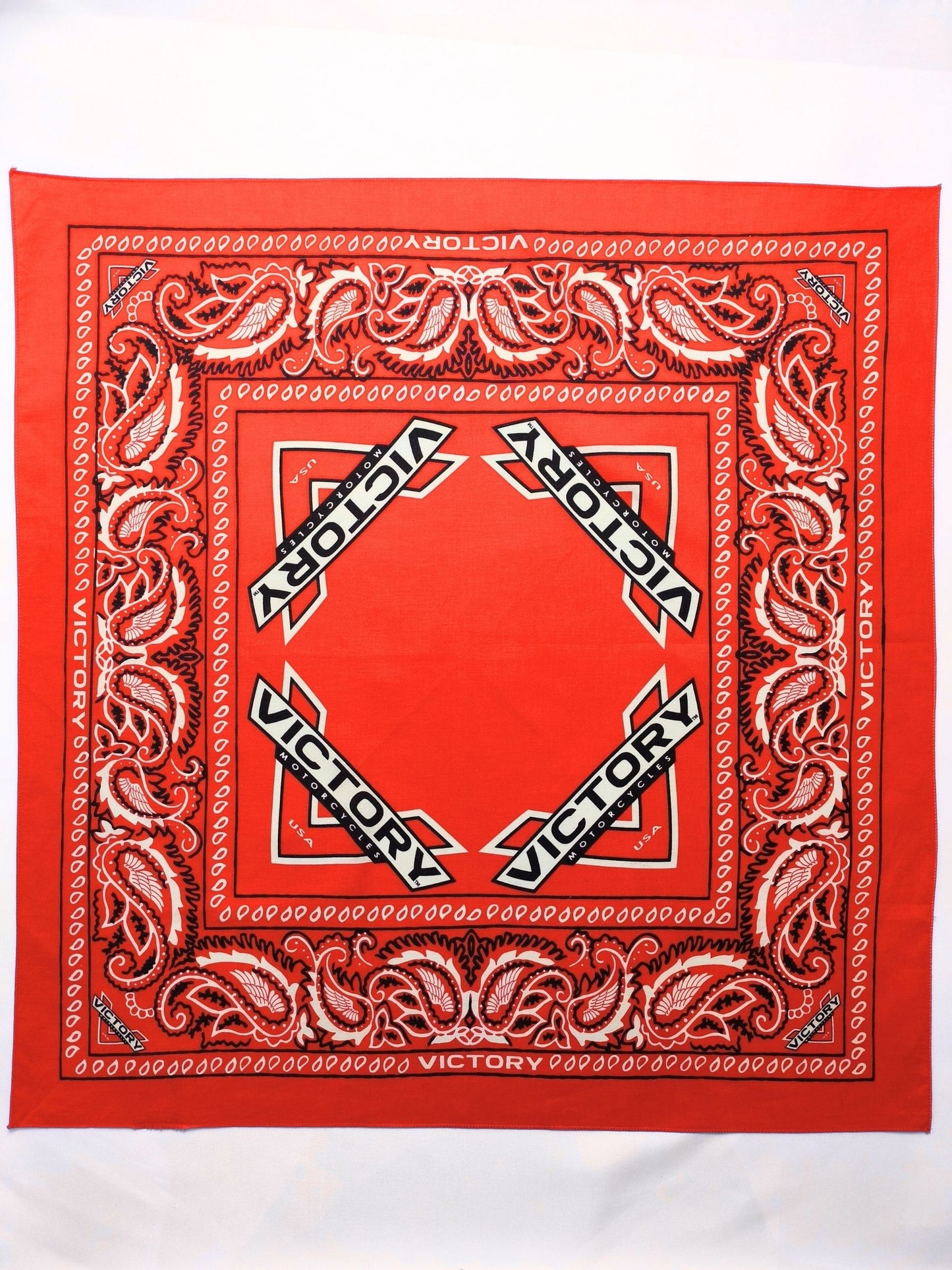 Vintage Victory Motorcycles Red Bandana – Late 1990s to Early 2000s