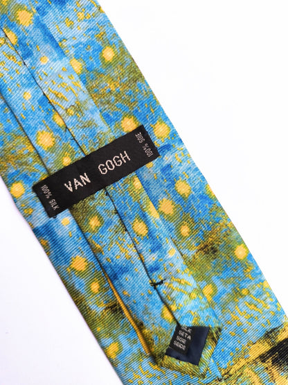 Vintage Van Gogh Silk Tie – “Starry Night Over the Rhône”