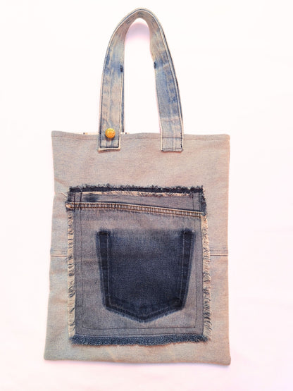 Upcycled Denim Tote Bag