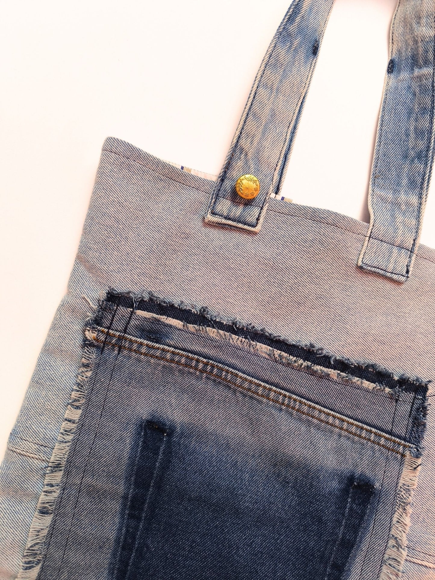 Upcycled Denim Tote Bag