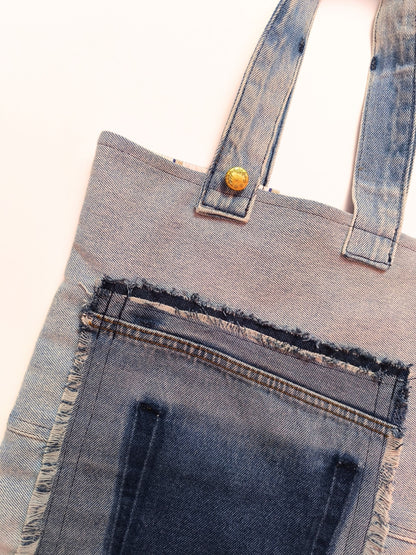 Upcycled Denim Tote Bag