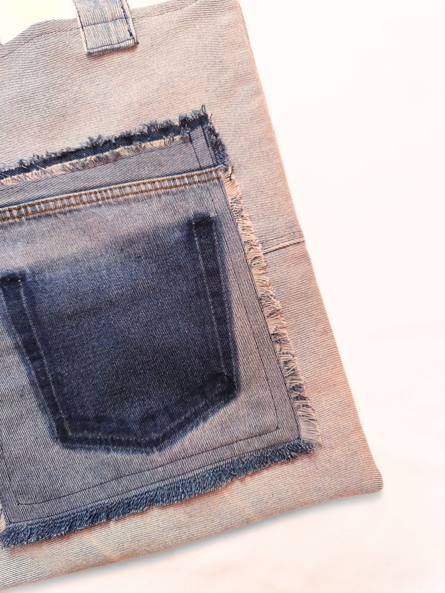 Upcycled Denim Tote Bag