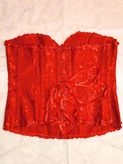 Red Brocade Corset