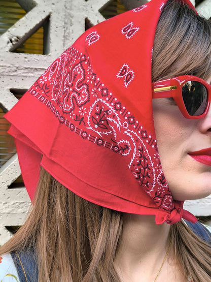 Vintage Red Wamcraft Bandana – Made in USA