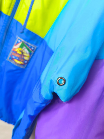 90s Marcel Clair "Double Top" Colorblock Windbreaker Jacket