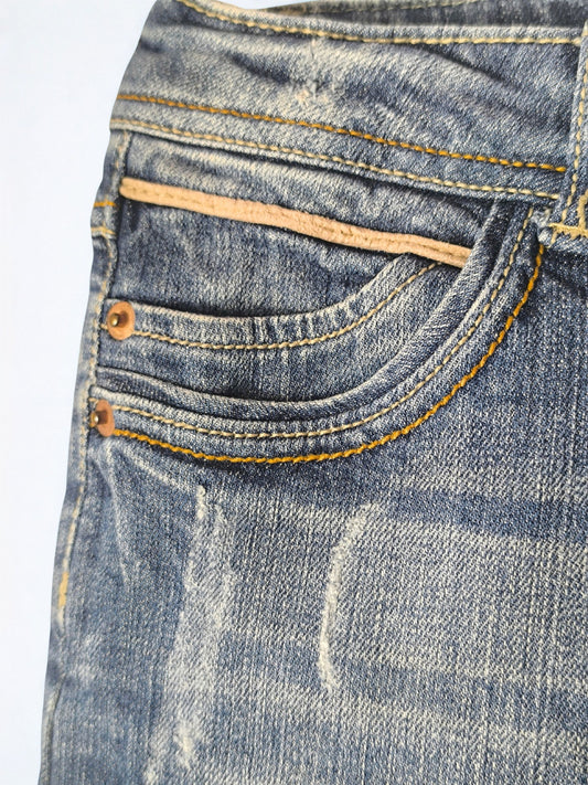 Y2K Low-Rise Denim Mini Skirt by Pimkie