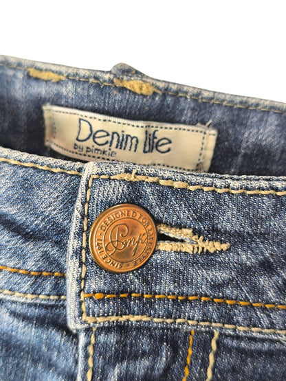 Y2K Low-Rise Denim Mini Skirt by Pimkie