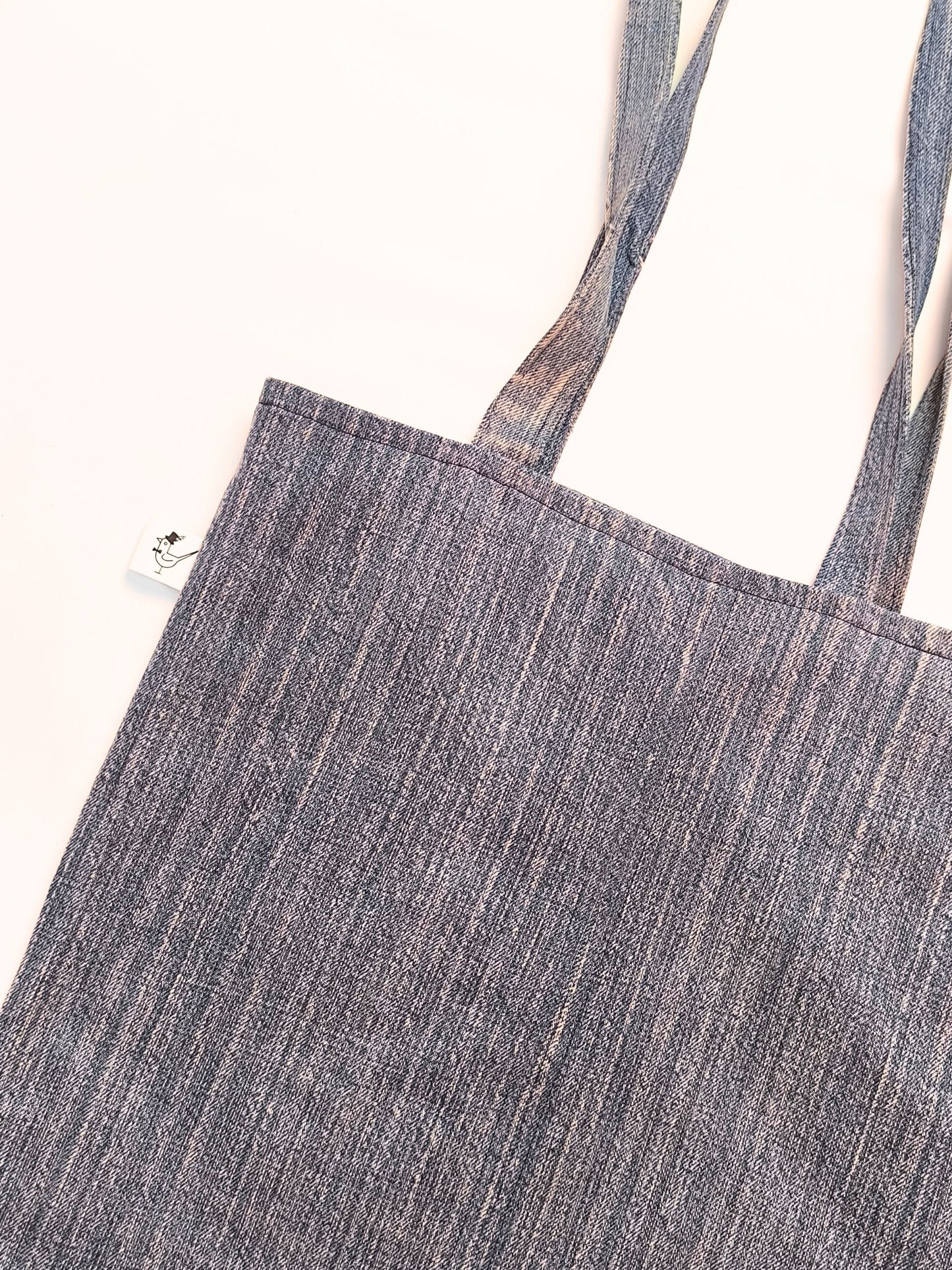 Upcycled Denim Tote Bag "Melia & the Cuckoo"