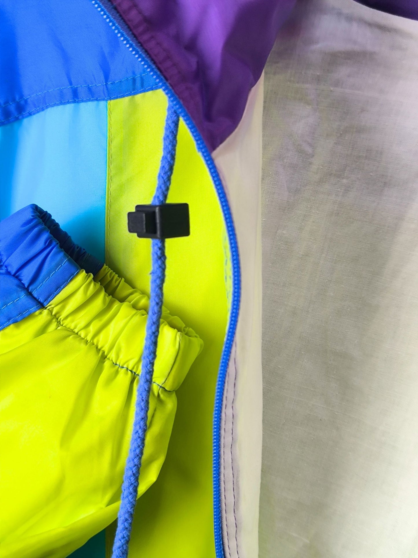 90s Marcel Clair "Double Top" Colorblock Windbreaker Jacket