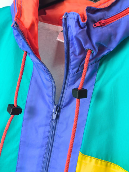90s Reggae Windbreaker Jacket – SHAMP Creative Fashion – Colorblock Ravewear