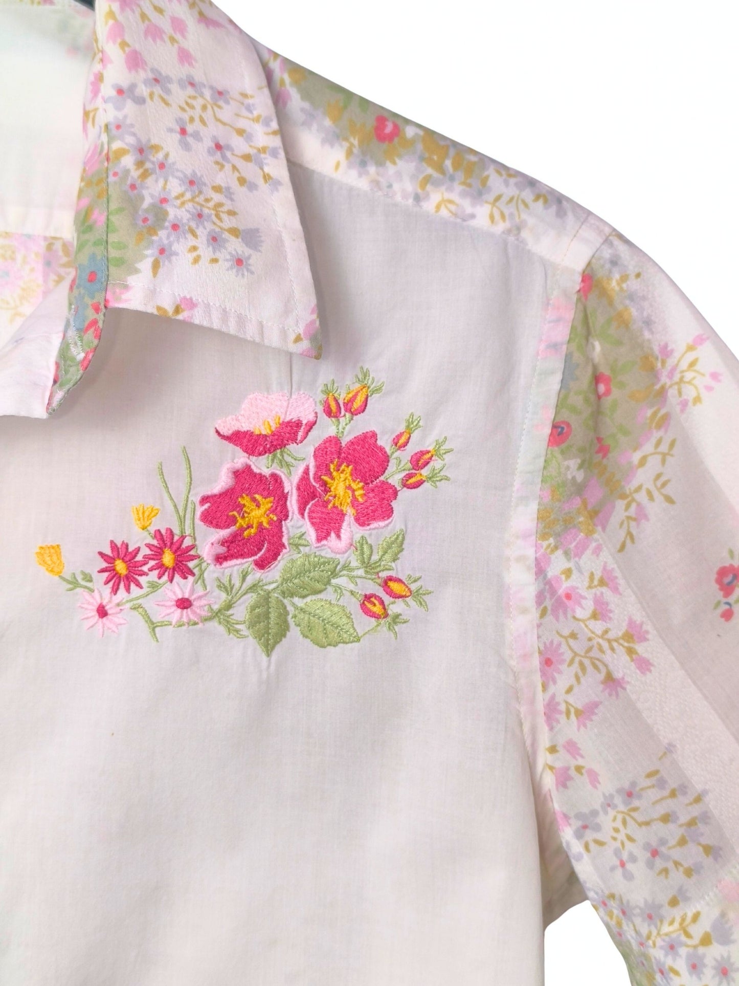 Replay Floral Embroidered Shirt
