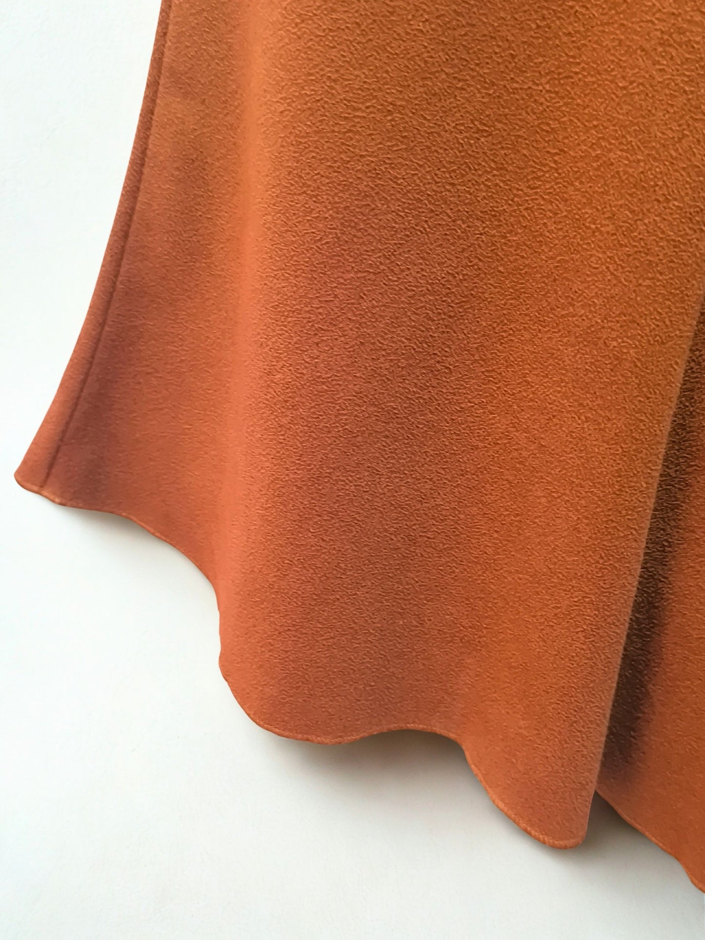 Rust Suede-Touch Midi Skirt – Geri C. New York