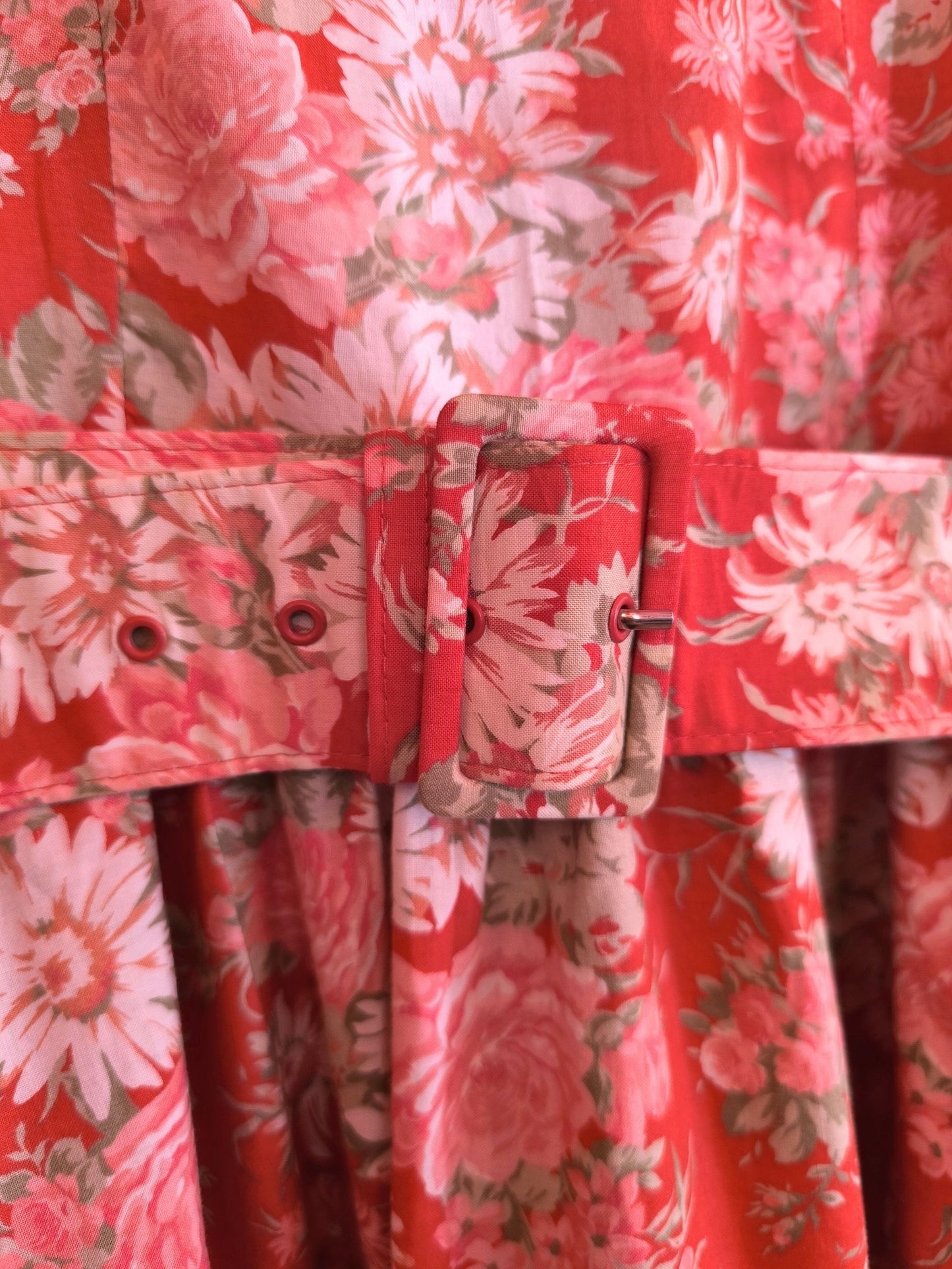 Vintage 1980s Laura Ashley Floral Cotton Dress – Made in Great Britain