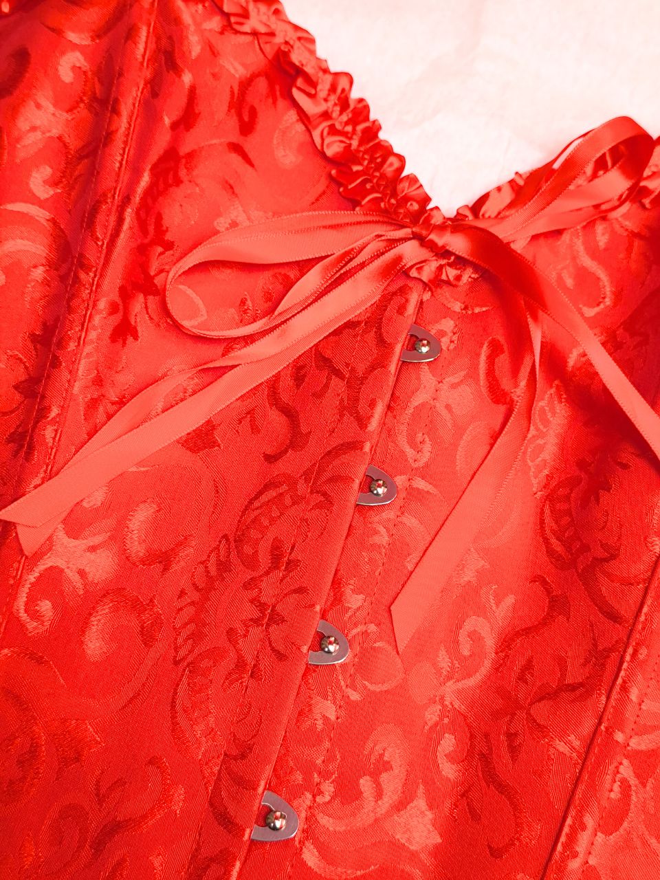 Red Brocade Corset