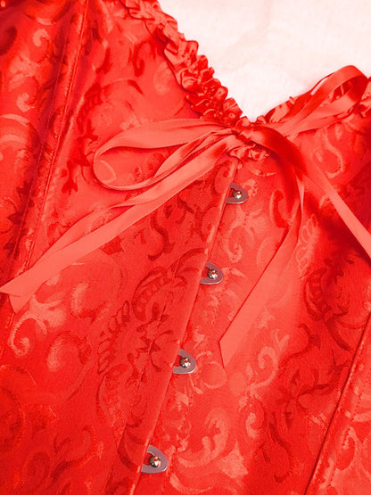 Red Brocade Corset