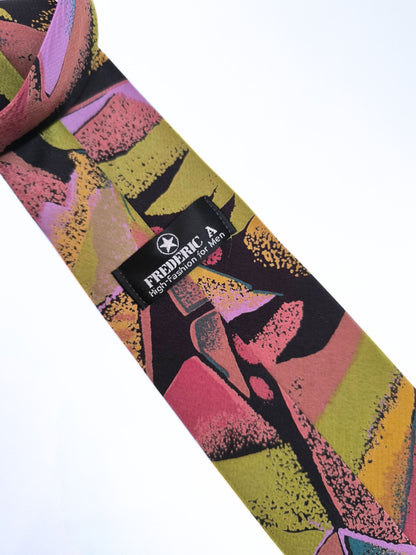 Vintage Abstract Silk Tie – FREDERIC A High Fashion for Men